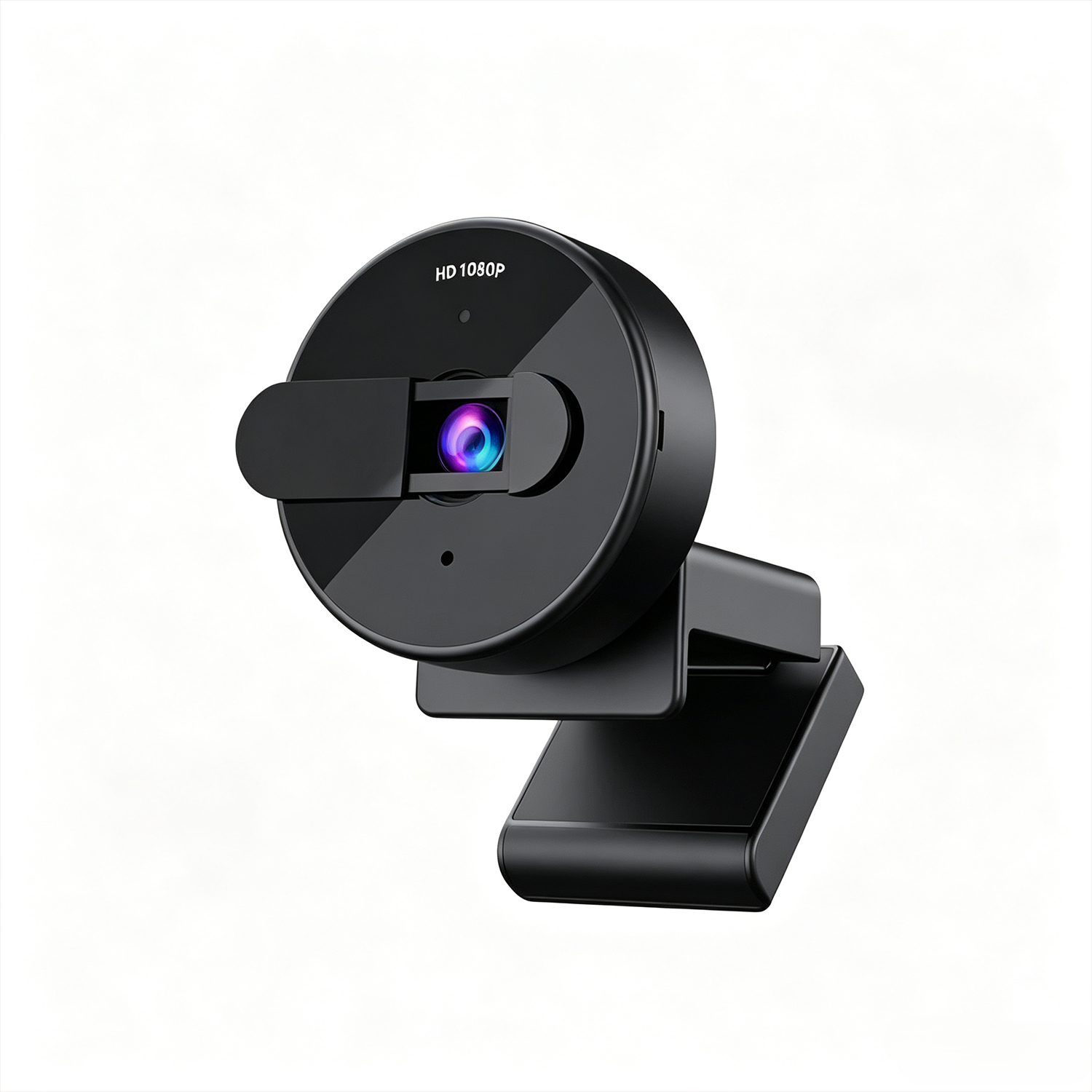 Round 1080P USB Webcam Built‑in Microphone Clip‑On Camera For Video Calls And Streaming